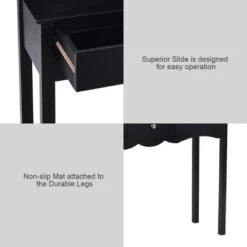 Costway Console Table Hall Table Side Table Desk Accent Table 3 Drawers Entryway Black 11 Costway Console Table Hall Table Side Table Desk Accent Table 3 Drawers Entryway Black -Costway GUEST 39b4b318 4333 4106 9de0 1e064db26e17