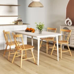 Costway Dining Chairs Set Of 2/4 Farmhouse Kitchen Chair With Rubber Wood Frame, 14 Costway Dining Chairs Set Of 2/4 Farmhouse Kitchen Chair With Rubber Wood Frame, -Costway GUEST 3ac9f39f 9408 4d52 a7d6 6afda93a5987