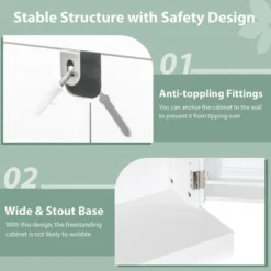 Costway 41'' Farmhouse Kitchen Pantry Storage Cabinet W/Doors Adjustable Shelves 16 Costway 41'' Farmhouse Kitchen Pantry Storage Cabinet W/Doors Adjustable Shelves -Costway GUEST 3cd1f8c8 f0fc 4809 a4b9 a5d559c34d87