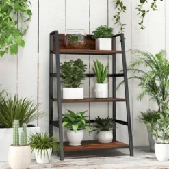 Costway 2PC 3-Tier Ladder Bookshelf Industrial Storage Rack Bookcase Plant Display Shelf -Costway GUEST 3e51d559 fb72 4078 a100 d1ea7fa28e04