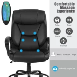 Costway Big & Tall 500lb Massage Office Chair E Xecutive PU Leather Computer Desk Chair -Costway GUEST 3e8c8118 2f29 4152 8b74 121cd12ac366