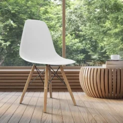 COSTWAY Set Of 4 Mid Century Modern Style Dining Side Chair Wood Leg -Costway GUEST 3ebcdec0 a7f0 40cc 98af d879d349ddfd