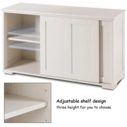 Costway Kitchen Storage Cabinet Sideboard Buffet Cupboard Wood Sliding Door Pantry White 15 Costway Kitchen Storage Cabinet Sideboard Buffet Cupboard Wood Sliding Door Pantry White -Costway GUEST 3f559807 c55e 44aa 9080 c81e6961219c