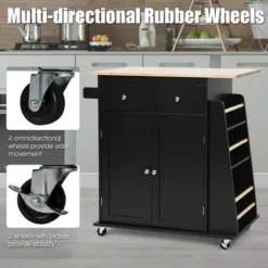 Costway Rolling Kitchen Island Utility Trolley Cabinet Storage Spice Towel Rack 17 Costway Rolling Kitchen Island Utility Trolley Cabinet Storage Spice Towel Rack -Costway GUEST 3f60cd5c fdf8 4caf a58a a30f473b1945