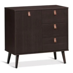 Costway Sideboard Entryway Console Table W/ Display Cabinet Brown Home 17 Costway Sideboard Entryway Console Table W/ Display Cabinet Brown Home -Costway GUEST 41b7e924 a652 4f4d be17 edde5f53e80c