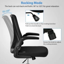 Costway Mesh Office Chair Swivel Computer Desk Chair W/Foldable Backrest & Flip-Up Arms -Costway GUEST 434ccf34 bbdd 4180 aeae a87b0fad7647
