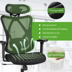 Costway Ergonomic High Back Mesh Office Chair W/ Adjustable Lumbar Support -Costway GUEST 439c294a 31f2 430d 99a4 f9b01fc04613