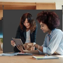 Costway Single Panel Room Divider Privacy Partition Screen For Office Home Black/Beige -Costway GUEST 45daccdb 3f47 44c1 a514 8cf285638480