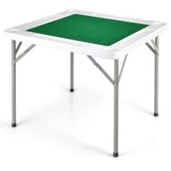 Costway 35'' 4-Player Mahjong Card Game Portable Folding Table W/Cup & Coin Holder -Costway GUEST 46655ccc 3aa8 46bd 9747 7c51107bc458