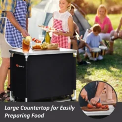Costway Portable BBQ Aluminum Camping Table Kitchen Cook Station W/ Storage Organizer 12 Costway Portable BBQ Aluminum Camping Table Kitchen Cook Station W/ Storage Organizer -Costway GUEST 4705f66b 1193 4e52 9c66 f5f8f9278825