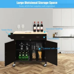 Costway Modern Rolling Kitchen Island Cart Wood Top Storage Trolley With Storage Drawers 15 Costway Modern Rolling Kitchen Island Cart Wood Top Storage Trolley With Storage Drawers -Costway GUEST 473d5668 76df 4924 84f4 361407186ee0 1