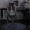 Costway Massage Gaming Chair With 2 Bluetooth Speakers Adjustable Swivel Racing Style Chair