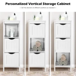 Costway Bathroom Floor Cabinet Freestanding Side Storage Organizer W/2 Removable Drawers 14 Costway Bathroom Floor Cabinet Freestanding Side Storage Organizer W/2 Removable Drawers -Costway GUEST 48040337 1020 4a3d 879e 453a4bb9d539