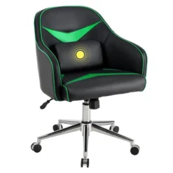 Costway Office Chair Task Desk Swivel Adjustable Height W/ Massage Lumbar Support BlueGreen -Costway GUEST 48449167 ad15 44ce 830a 7f5c94440a9f