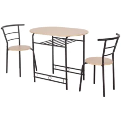 Costway 3 PCS Dining Set Table And 2 Chairs Home Kitchen Breakfast Bistro Pub Furniture -Costway GUEST 4927af37 e6dd 467b b620 d8166ca37e8f 1