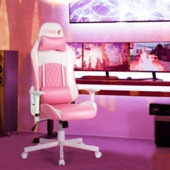 Costway Gaming Chair Racing Style Adjustable Swivel Computer Office Chair Pink 12 Costway Gaming Chair Racing Style Adjustable Swivel Computer Office Chair Pink -Costway GUEST 49f85e10 1867 4b1d 9ca9 21cd4cedc8e2