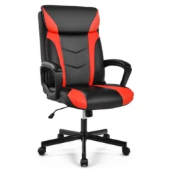 Costway Office Chair Computer Desk Chair Swivel Gaming PU Leather W/Padded Armrest WhiteBlueRed -Costway GUEST 4a278eb8 9049 4452 9c7b 0e4e7cb0bac5