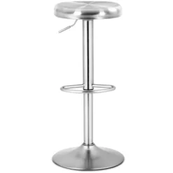Costway 2 Pcs Brushed Stainless Steel Swivel Bar Stool Seat Adjustable Height Round Top 10 Costway 2 Pcs Brushed Stainless Steel Swivel Bar Stool Seat Adjustable Height Round Top -Costway GUEST 4a993c69 d80f 4869 9d66 d265ce7a958b 1