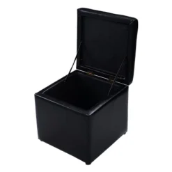 Costway 16''Cube Ottoman Pouffe Storage Box Lounge Seat Footstools With Hinge Top Black 17 Costway 16''Cube Ottoman Pouffe Storage Box Lounge Seat Footstools With Hinge Top Black -Costway GUEST 4b393d1e d952 40ee b752 ce14ac5ed95a