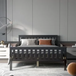 Costway Full Wood Platform Bed With Headboard And Footboard Mattress Foundation -Costway GUEST 4bd8f615 d082 497e 9c52 43b789f534f2