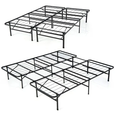 Costway Folding Metal Platform Bed Frame 13 Inch Mattress Foundation 660 LBS 8 Costway Folding Metal Platform Bed Frame 13 Inch Mattress Foundation 660 LBS - Image 8