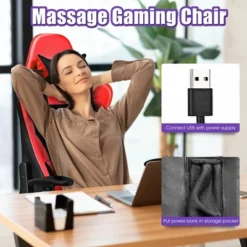 Costway Gaming Chair Massage Reclining Racing Office Computer Chair With Footrest Red 13 Costway Gaming Chair Massage Reclining Racing Office Computer Chair With Footrest Red -Costway GUEST 4d779ce6 06b7 4438 a6a3 c38259bab2c8