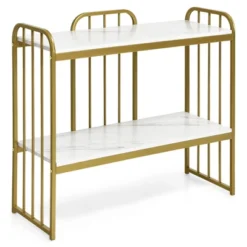 Costway 2-Tier Console Table Modern Buffet Serving Table Storage Shelf For Entryway 15 Costway 2-Tier Console Table Modern Buffet Serving Table Storage Shelf For Entryway -Costway GUEST 4dbf9f42 00c2 40fc 86df a83478478ea6