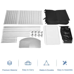 Costway Portable BBQ Camping Grill Table Kitchen Sink Station W/ Storage Organizer Basin -Costway GUEST 4e96e67a cabf 457b a339 3e6d86b41a91