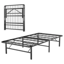 Costway 14'' Twin/Full/Queen Size Metal Platform Bed Foldable Mattress Foundation Tool-Free Assembly -Costway GUEST 4eafe2c4 c04e 49d4 abaf b75d30170bba