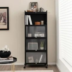 Costway 5-Tier Kitchen Baker's Rack Storage Cabinet Mobile Microwave Stand Flip-up Doors White/Black/Grey/Green 16 Costway 5-Tier Kitchen Baker's Rack Storage Cabinet Mobile Microwave Stand Flip-up Doors White/Black/Grey/Green -Costway GUEST 4ef7e047 fafc 4341 95b5 b8a36993ef18