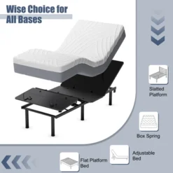Costway Twin XL Adjustable Bed Mattress 3D CNC Cutting & Jacquard Fabric Cover 16 Costway Twin XL Adjustable Bed Mattress 3D CNC Cutting & Jacquard Fabric Cover -Costway GUEST 50ea2353 2f49 425b b501 92d1965e1117
