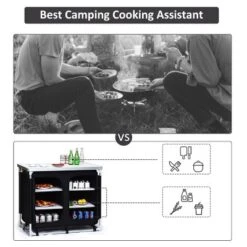 Costway Portable BBQ Aluminum Camping Table Kitchen Cook Station W/ Storage Organizer 14 Costway Portable BBQ Aluminum Camping Table Kitchen Cook Station W/ Storage Organizer -Costway GUEST 5224fb43 d0f5 492b ac3c 9f034b653c01