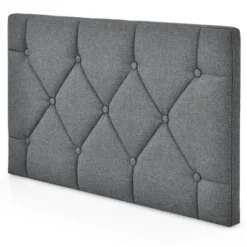Costway Twin Wall-mounted Headboard Linen Fabric Upholstered Padded Easy Assembly -Costway GUEST 5267bd5f d0a8 47eb 8d53 b06b81129792
