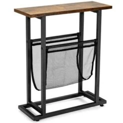 Costway 2PCS Industrial End Side Table Nightstand With Mesh Holder Rustic Brown 17 Costway 2PCS Industrial End Side Table Nightstand With Mesh Holder Rustic Brown -Costway GUEST 53ef9781 bd58 4aa8 a737 6db9c463b349