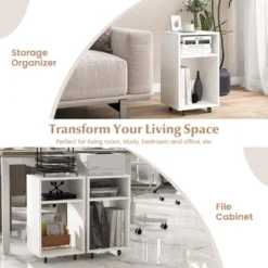 Costway Mobile File Cabinet Wooden Printer Stand Vertical Storage Organizer Home Office 13 Costway Mobile File Cabinet Wooden Printer Stand Vertical Storage Organizer Home Office -Costway GUEST 55bc9bb8 584c 45b8 92d8 8deb9dded3fa
