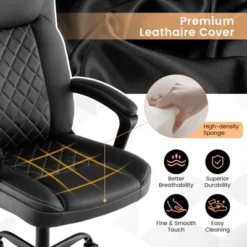 Costway Adjustable Office Desk Chair Ergonomic Executive Chair With Padded Headrest Armrest 13 Costway Adjustable Office Desk Chair Ergonomic Executive Chair With Padded Headrest Armrest -Costway GUEST 5712ef18 93dc 43e1 a38c a4983bca23c0