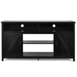 Costway 59'' TV Stand Media Center Console Cabinet W/ Barn Door For TV's 65'' NaturalBlackCoffee -Costway GUEST 59cc9011 92c6 4fa5 ac1a 918ec8cfe285