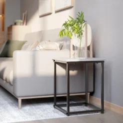 Costway Coffee Table Set Of 3 Modern Faux Metal Frame For Living Room Apartment -Costway GUEST 5a3ab944 699e 425f be1c e6da5daffed9