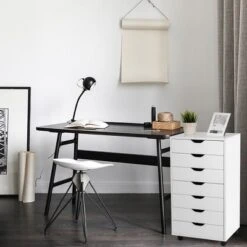 Costway 7 Drawer Chest Storage Dresser Floor Cabinet Organizer With Wheels White 14 Costway 7 Drawer Chest Storage Dresser Floor Cabinet Organizer With Wheels White -Costway GUEST 5a955a42 e198 49ee a3a4 b349658d917f