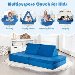 Costway 4-Piece Convertible Kids Couch Or 2 Chairs Toddler To Teen Sofa And Play Set 15 Costway 4-Piece Convertible Kids Couch Or 2 Chairs Toddler To Teen Sofa And Play Set -Costway GUEST 5bfb2390 7d31 449e 915b 06d79256e271