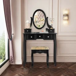Costway Vanity Table Dressing Table 5 Make Up Table Stool 21 Costway Vanity Table Dressing Table 5 Make Up Table Stool -Costway GUEST 5d4b3ef0 158f 4336 af43 2df7585a76aa
