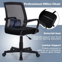 Costway Mid-Back Mesh Chair Height Adjustable Executive Chair W/ Lumbar Support -Costway GUEST 5d7f417b d559 4228 82b3 bd5fbb6b172e