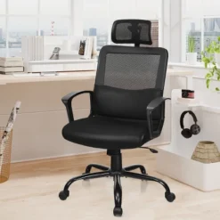 Costway Mesh Office Chair High Back Ergonomic Swivel Chair W/ Lumbar Support & Headrest 10 Costway Mesh Office Chair High Back Ergonomic Swivel Chair W/ Lumbar Support & Headrest -Costway GUEST 607a86f9 5593 4066 9be8 ef22b867022a