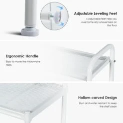 Costway Bakers Rack Microwave Oven Rack Shelves Kitchen Storage Organizer -Costway GUEST 62fbc336 6eb8 41f0 90c5 402906e721a7