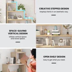 Costway 6 Cubes Ladder Shelf Freestanding Corner Bookshelf Storage Bookcase Display Rack 17 Costway 6 Cubes Ladder Shelf Freestanding Corner Bookshelf Storage Bookcase Display Rack -Costway GUEST 637aaf98 73d9 4a59 9869 c1587fcb3c0e