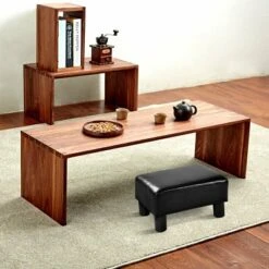 Costway Small Ottoman Footrest PU Leather Footstool Rectangular Seat Stool Black 12 Costway Small Ottoman Footrest PU Leather Footstool Rectangular Seat Stool Black -Costway GUEST 645236d6 75b0 4383 b4d9 d06211072773