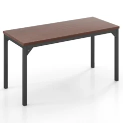 Costway Set Of 2 55" Conference Table Office Computer Study Desk Metal Base Meeting Room -Costway GUEST 64b6a1d4 b4ae 4582 83b7 beb4f9356988 2