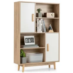 Costway Sideboard Storage Cabinet Bookshelf Cupboard W/Door Shelf Black / White / Espresso 22 Costway Sideboard Storage Cabinet Bookshelf Cupboard W/Door Shelf Black / White / Espresso -Costway GUEST 64eeddad c253 4cc5 94b5 2709bc615aaa
