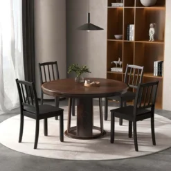 Costway Wood Dining Chair Set Of 2 With Rubber Wood Legs Curved Backrest For Kitchen White/Black/Brown -Costway GUEST 65efd7b6 6659 4fb9 a9c3 40e2f5dc8dda