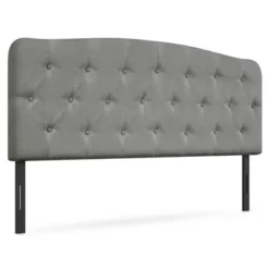 Costway Full Size Upholstered Headboard Only Adjust Button Tufted Faux Linen Light GreyDark Grey -Costway GUEST 662016a1 b19c 493c b9e4 520826614751